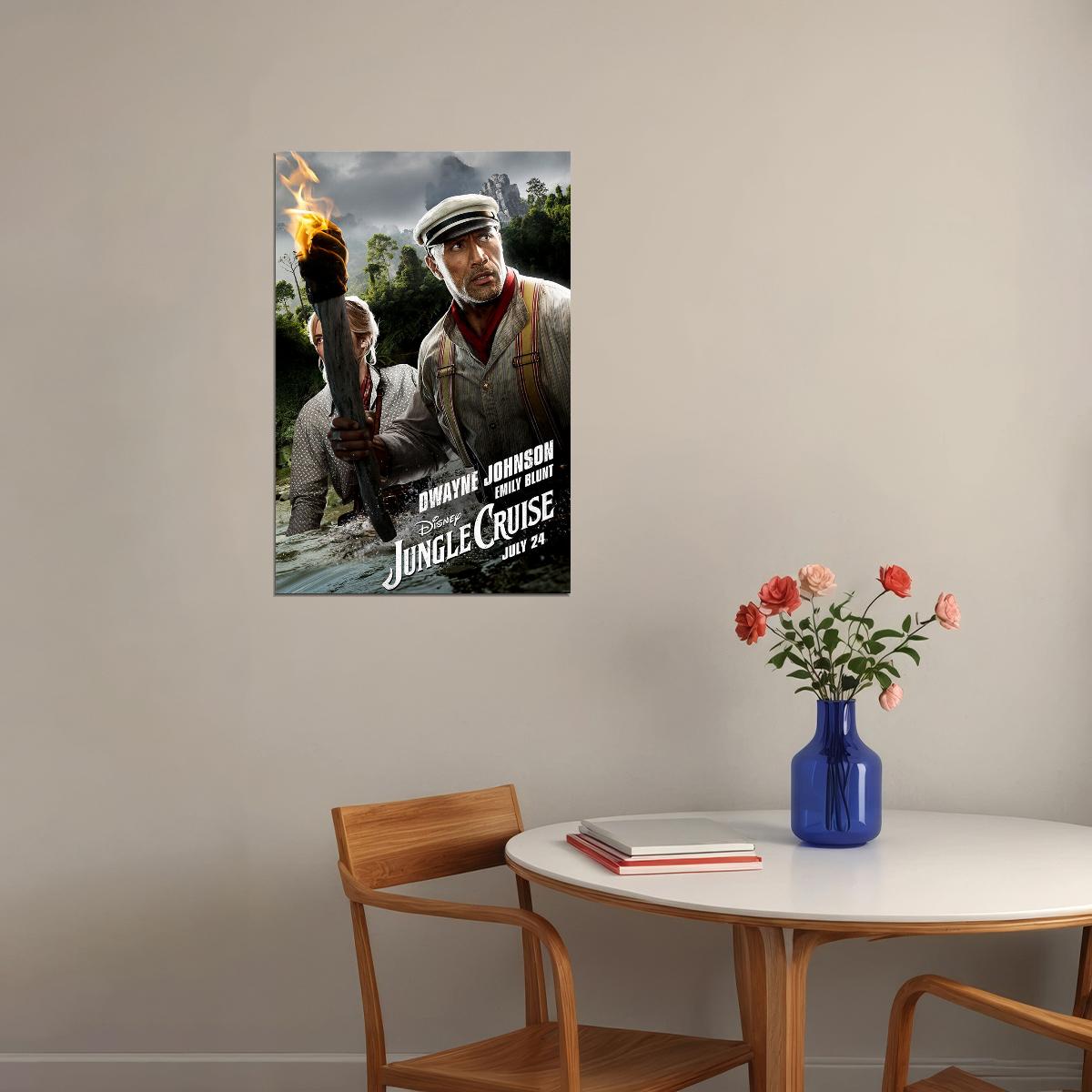 Jungle Cruise Full Character Movie 2021 Action Poster Wall Art Print Home Wall Decor - xonomax