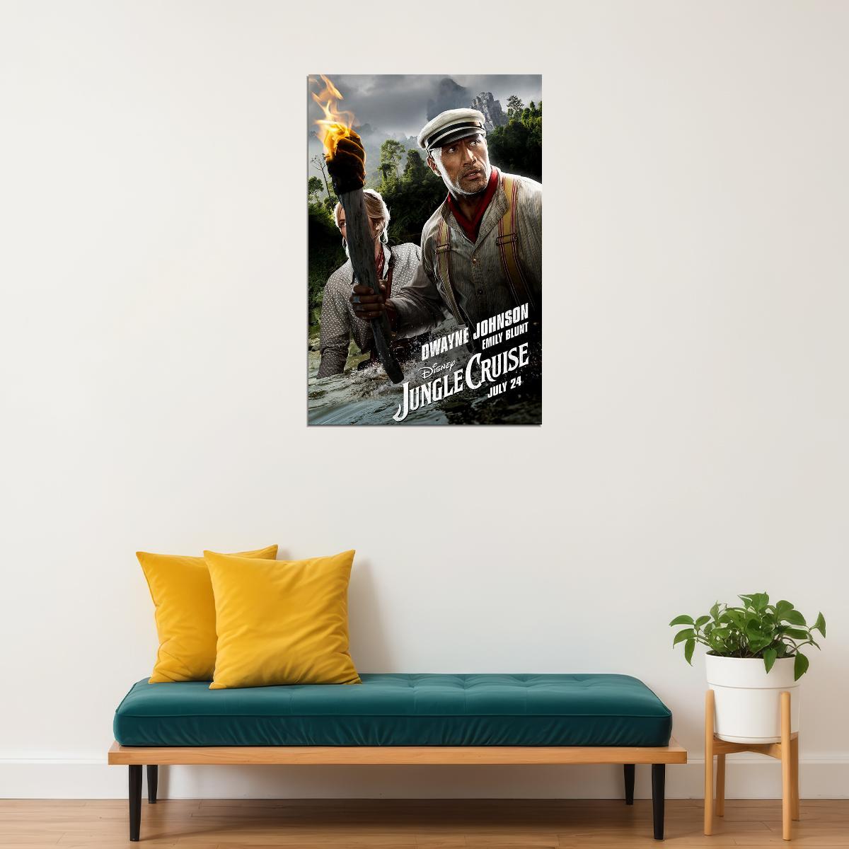 Jungle Cruise Full Character Movie 2021 Action Poster Wall Art Print Home Wall Decor - xonomax