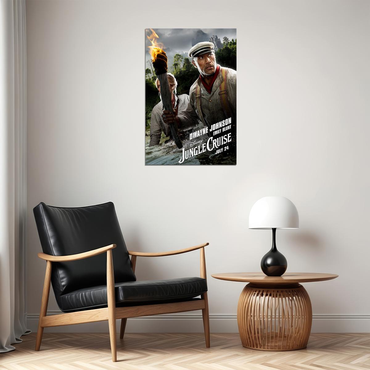 Jungle Cruise Full Character Movie 2021 Action Poster Wall Art Print Home Wall Decor - xonomax