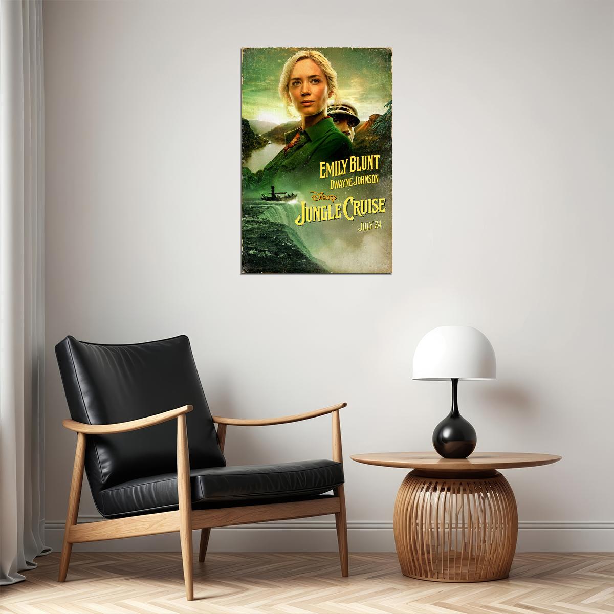 Jungle Cruise Full Character Movie 2021 Adventure Poster Wall Art Print Home Wall Decor - xonomax