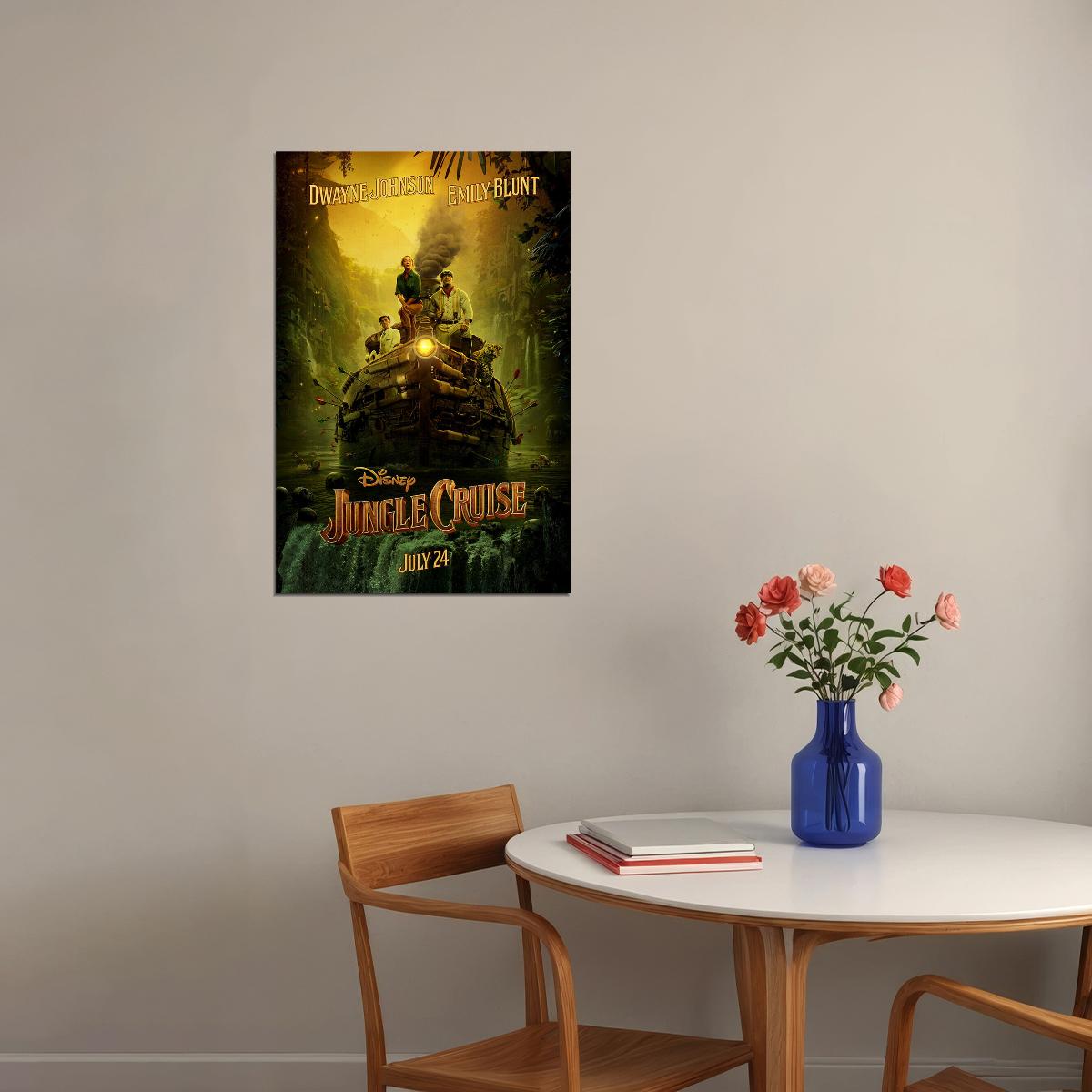 Jungle Cruise Full Character Movie 2021 Comedy Poster Wall Art Print Home Wall Decor - xonomax