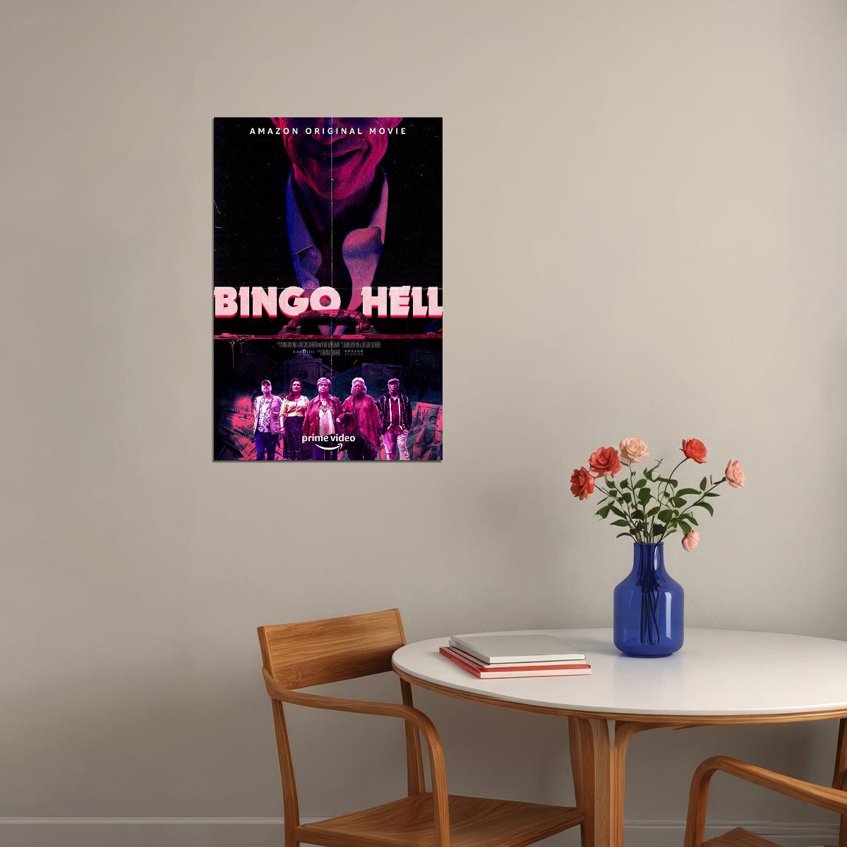 Bingo Hell Movie 2021 Comedy Fantasy Horror Poster Wall Art Print Home Wall Decor - xonomax