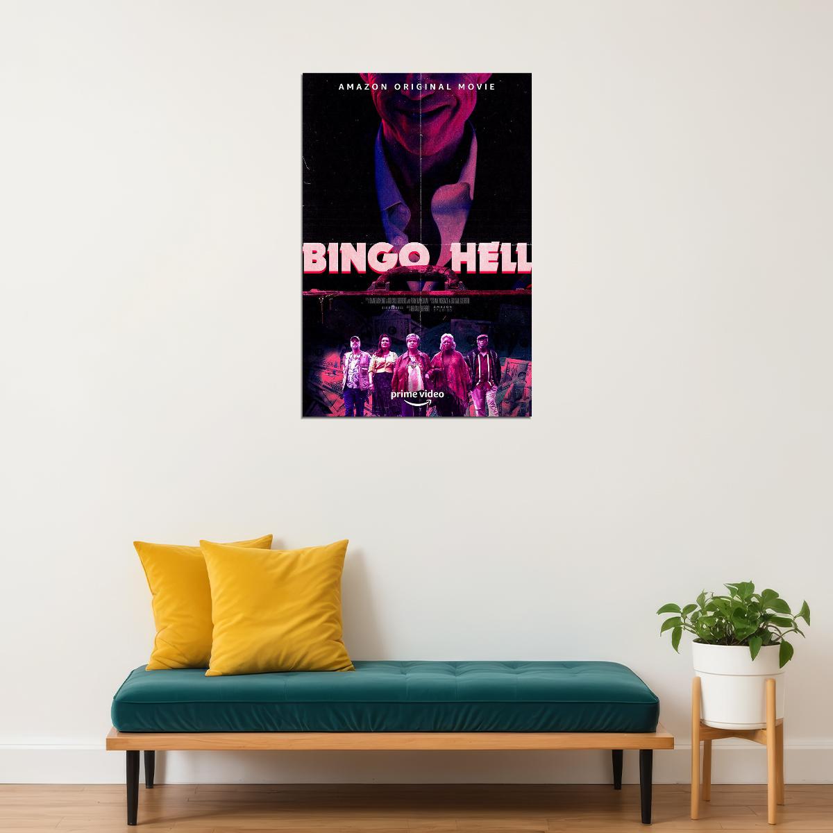 Bingo Hell Movie 2021 Comedy Fantasy Horror Poster Wall Art Print Home Wall Decor - xonomax