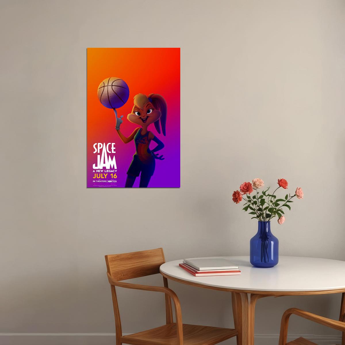 Space Jam A New Legacy Movie 2021 Comedy Animation Poster Wall Art Print Home Wall Decor - xonomax