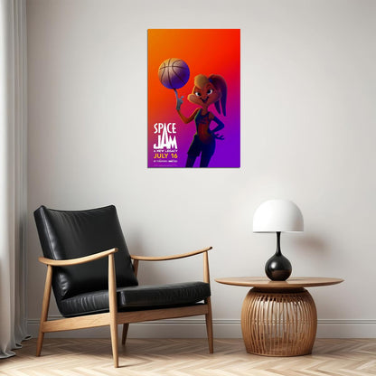 Space Jam A New Legacy Movie 2021 Comedy Animation Poster Wall Art Print Home Wall Decor - xonomax