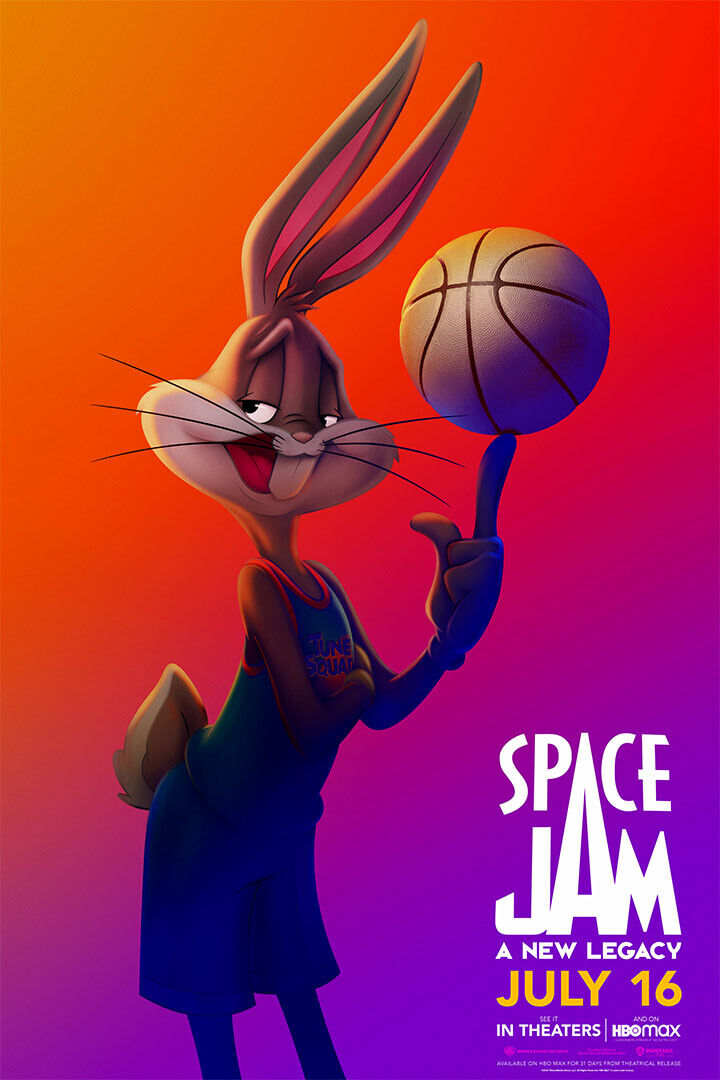 Space Jam A New Legacy Movie 2021 Action Animation Poster Wall Art Print Home Wall Decor - xonomax
