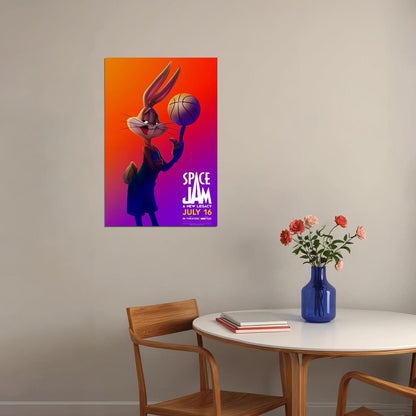 Space Jam A New Legacy Movie 2021 Action Animation Poster Wall Art Print Home Wall Decor - xonomax