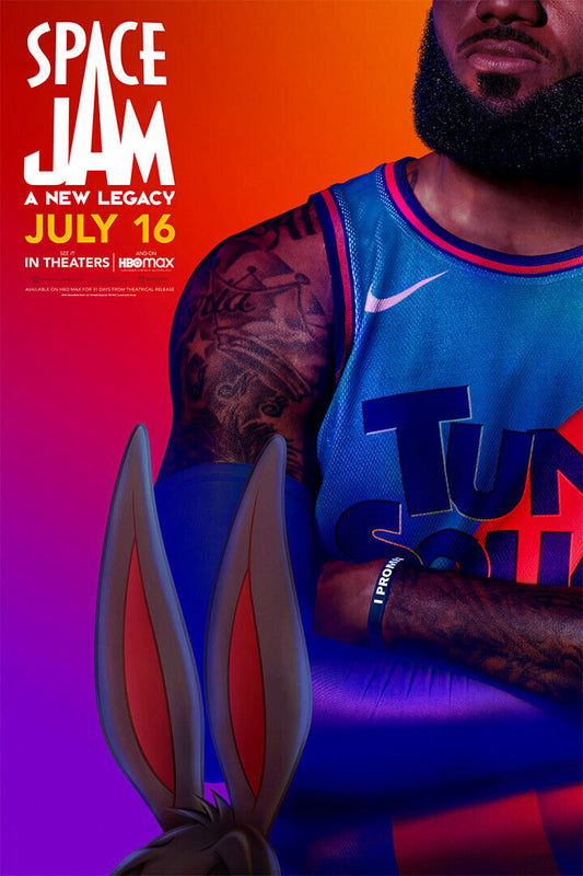 Space Jam A New Legacy Movie 2021 Animation Action Poster Wall Art Print Home Wall Decor - xonomax