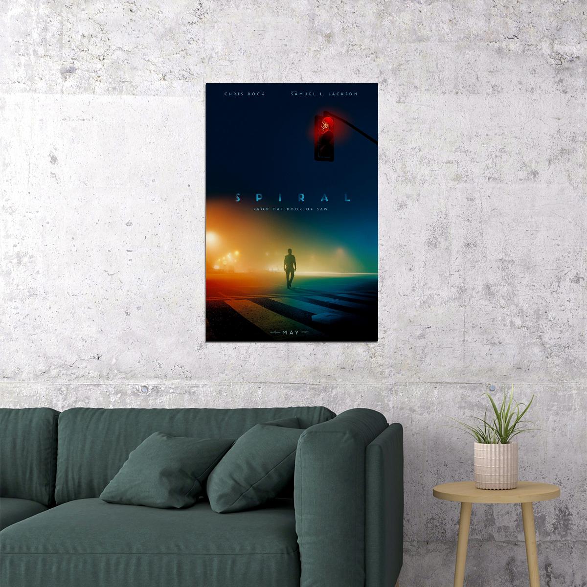 Spiral From The Book Of Saw Movie 2021 Horror Poster Wall Art Print Home Wall Decor - xonomax