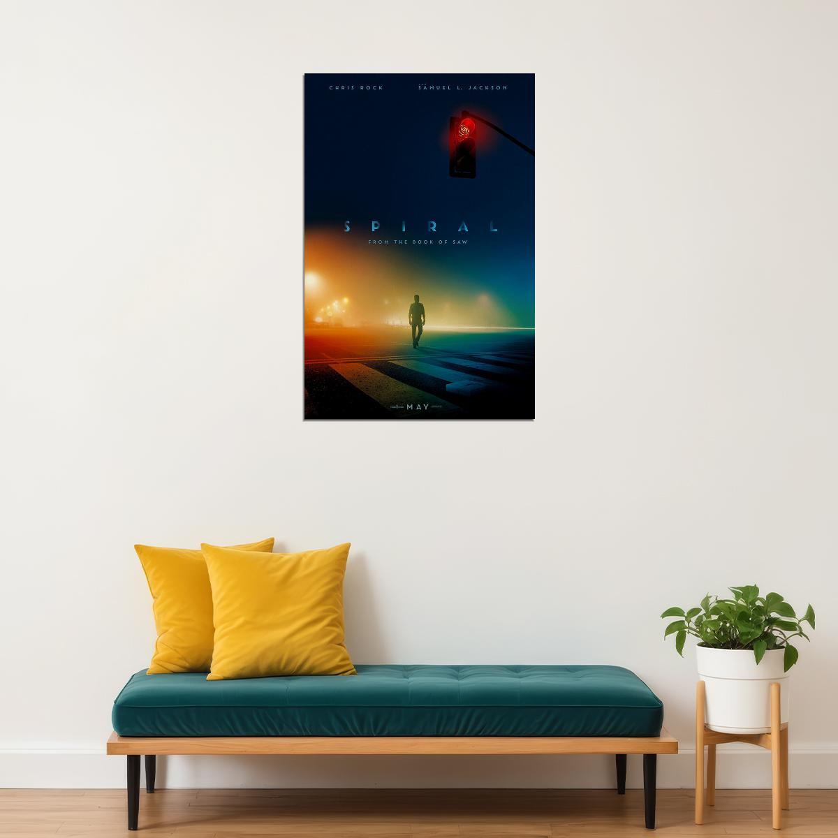 Spiral From The Book Of Saw Movie 2021 Horror Poster Wall Art Print Home Wall Decor - xonomax