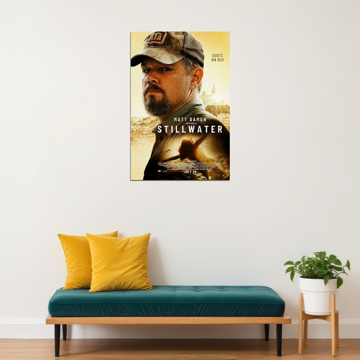 Stillwater Movie 2021 Crime Drama Thriller Poster Wall Art Print Home Wall Decor - xonomax