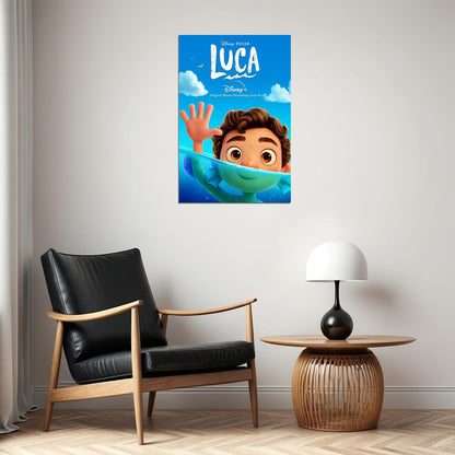 Luca Full Character Movie 2021 Underwater Animation Poster Wall Art Print Home Wall Decor - xonomax