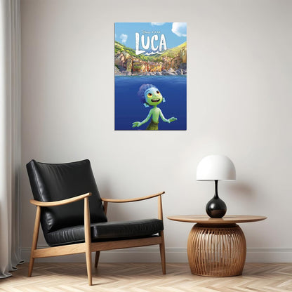 Luca Full Character Movie 2021 Comedy Animation Poster Wall Art Print Home Wall Decor - xonomax