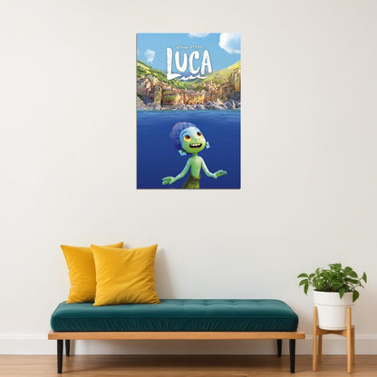 Luca Full Character Movie 2021 Comedy Animation Poster Wall Art Print Home Wall Decor - xonomax