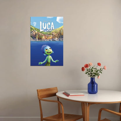 Luca Full Character Movie 2021 Comedy Animation Poster Wall Art Print Home Wall Decor - xonomax