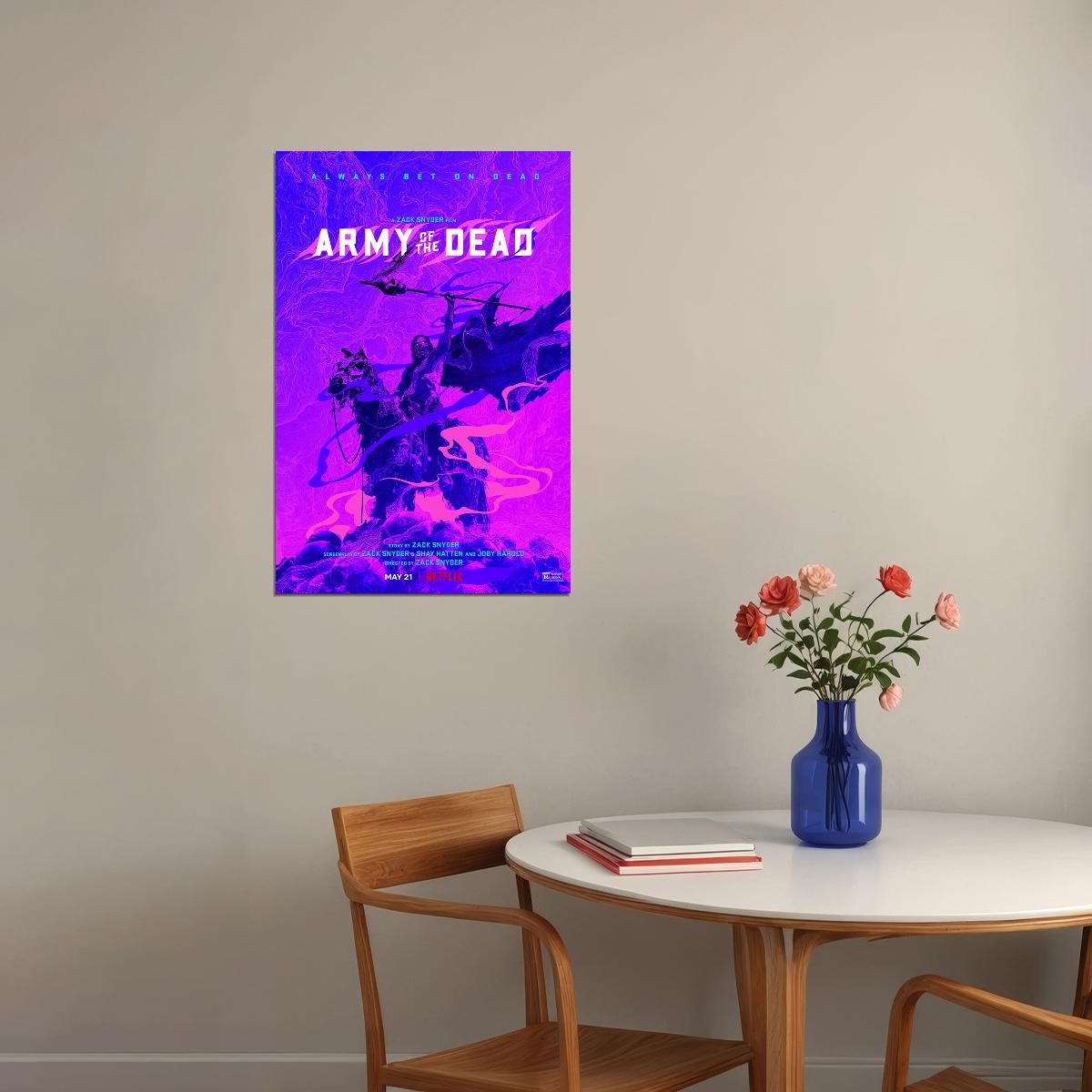 Army Of The Dead Movie 2021 Always Dad On Dead Poster Wall Art Print Home Wall Decor - xonomax