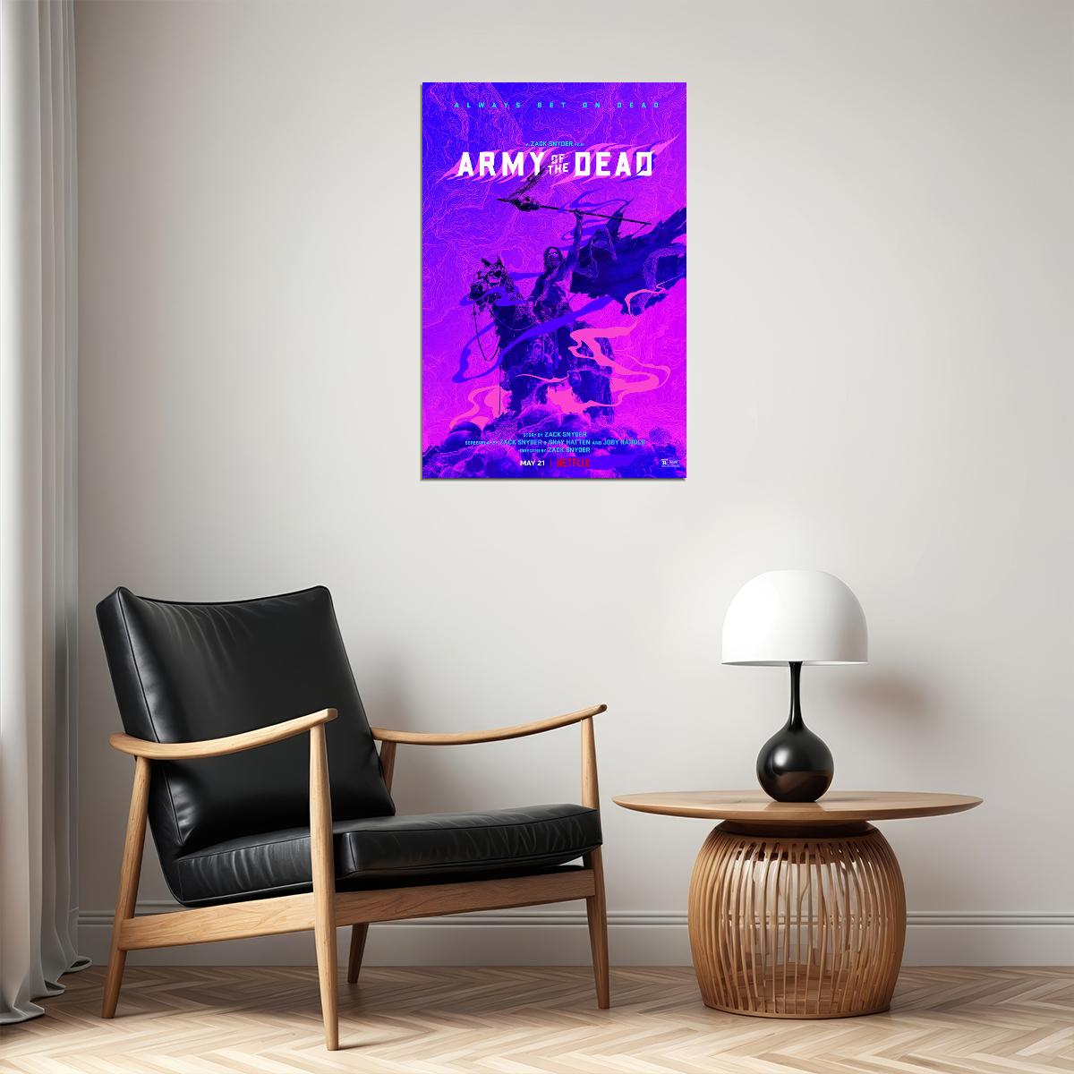 Army Of The Dead Movie 2021 Always Dad On Dead Poster Wall Art Print Home Wall Decor - xonomax