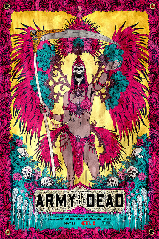Army Of The Dead Movie 2021 Action Horror Crime Poster Wall Art Print Home Wall Decor - xonomax