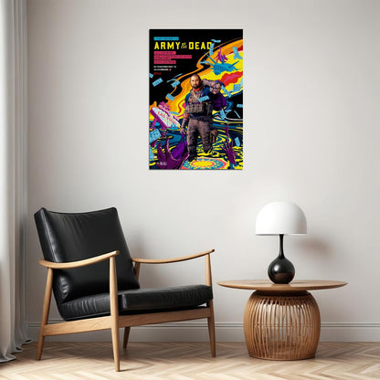 Army Of The Dead Movie 2021 Crime Horror Adventure Poster Wall Art Print Home Wall Decor - xonomax