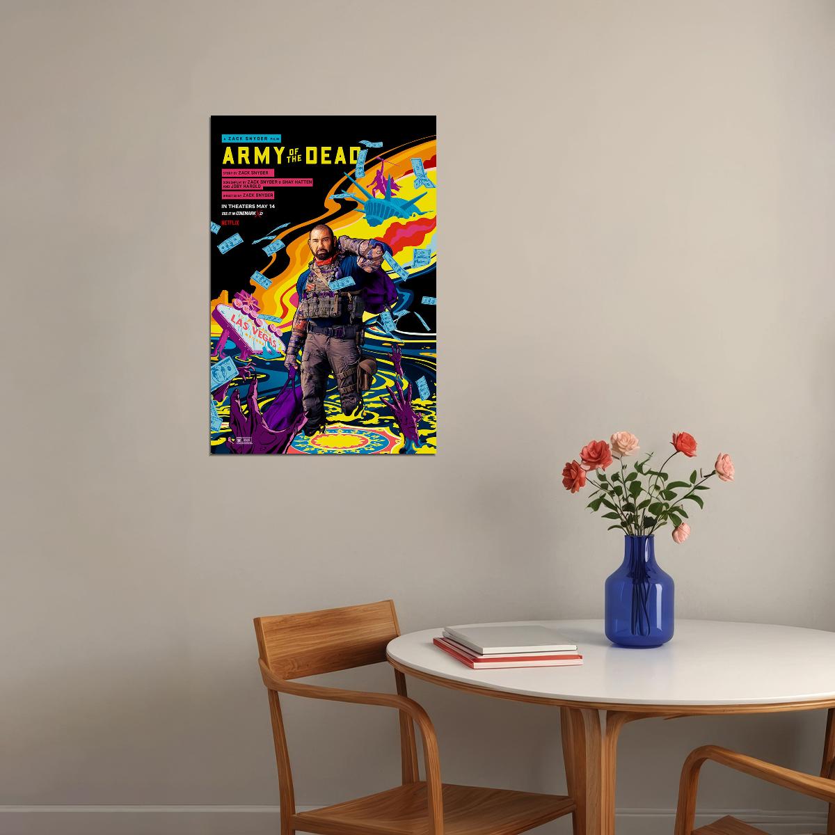 Army Of The Dead Movie 2021 Crime Horror Adventure Poster Wall Art Print Home Wall Decor - xonomax