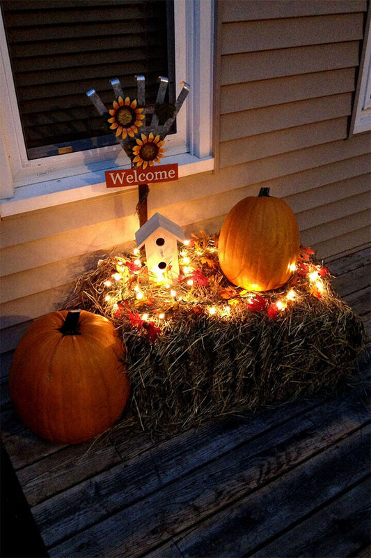 Welcome Halloween Pumpkins Fall House Garden Flag Poster Wall Art Print Home Wall Decor - xonomax