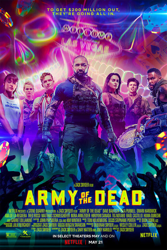 Army Of The Dead Movie 2021 Full Character Action Poster Wall Art Print Home Wall Decor - xonomax