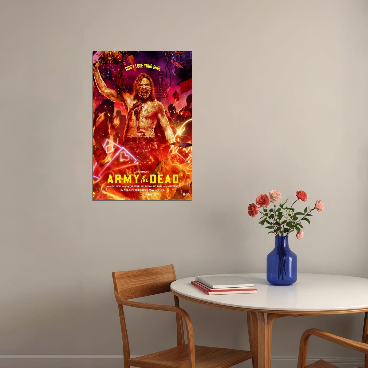 Army Of The Dead Movie 2021 Don't Lose Your Spirit Poster Wall Art Print Home Wall Decor - xonomax