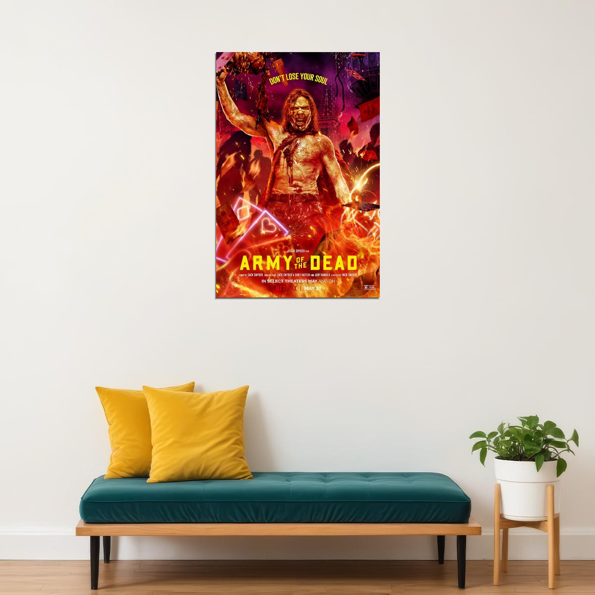 Army Of The Dead Movie 2021 Don't Lose Your Spirit Poster Wall Art Print Home Wall Decor - xonomax