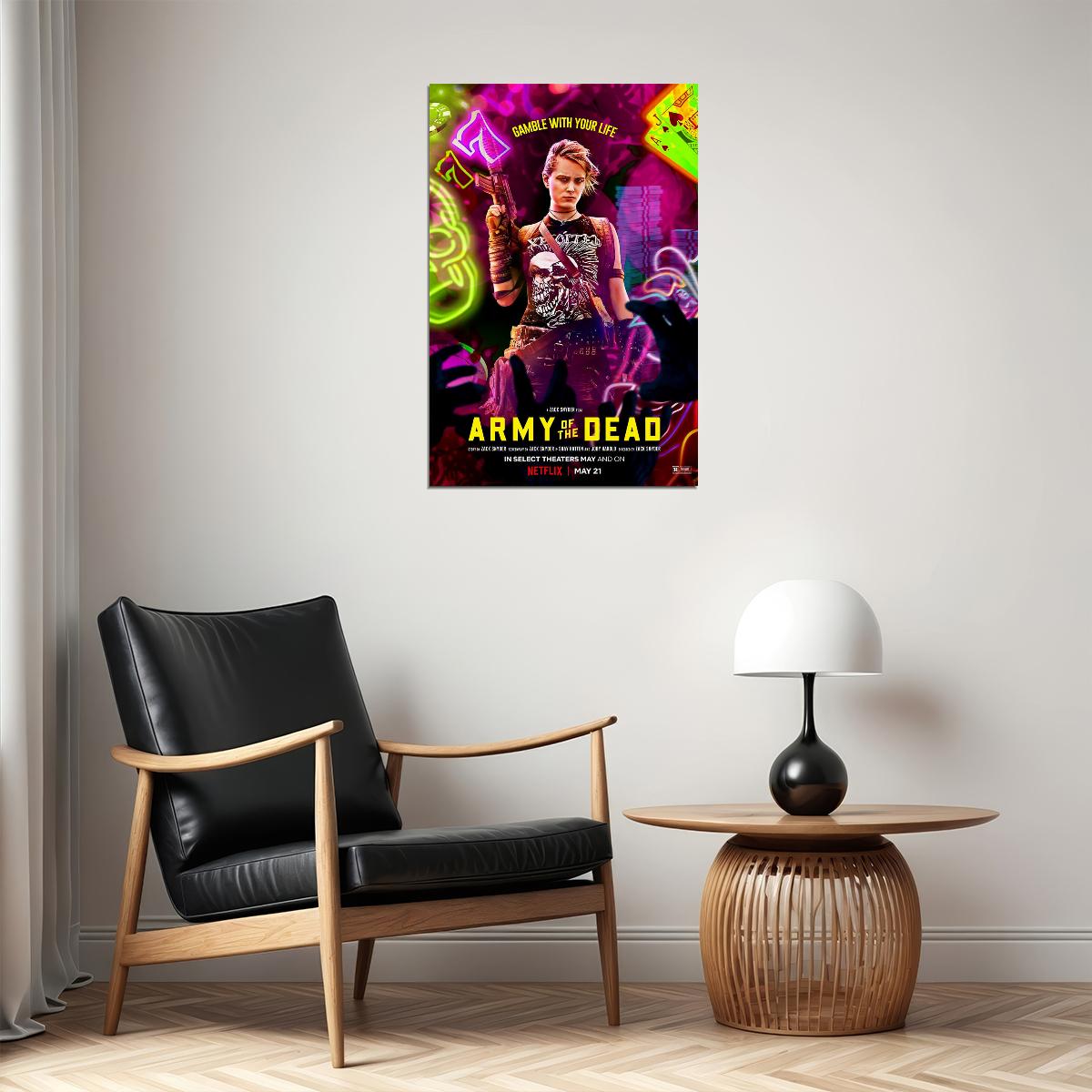 Army Of The Dead Movie 2021 Gamble With Your Life Poster Wall Art Print Home Wall Decor - xonomax