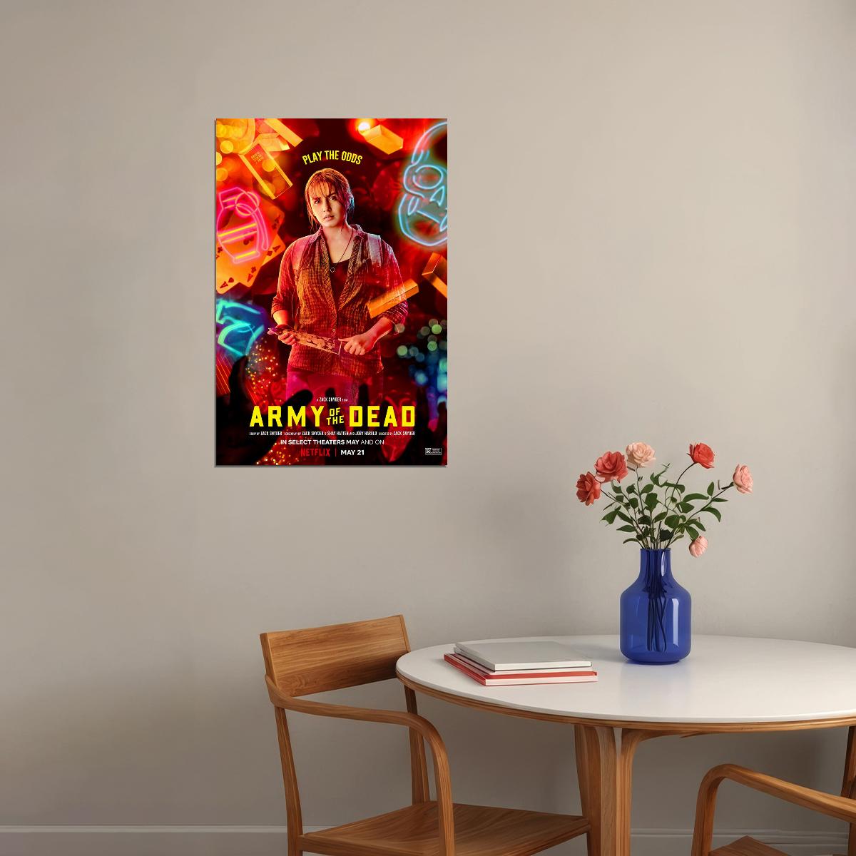 Army Of The Dead Movie 2021 Play The Ods Poster Wall Art Print Home Wall Decor - xonomax