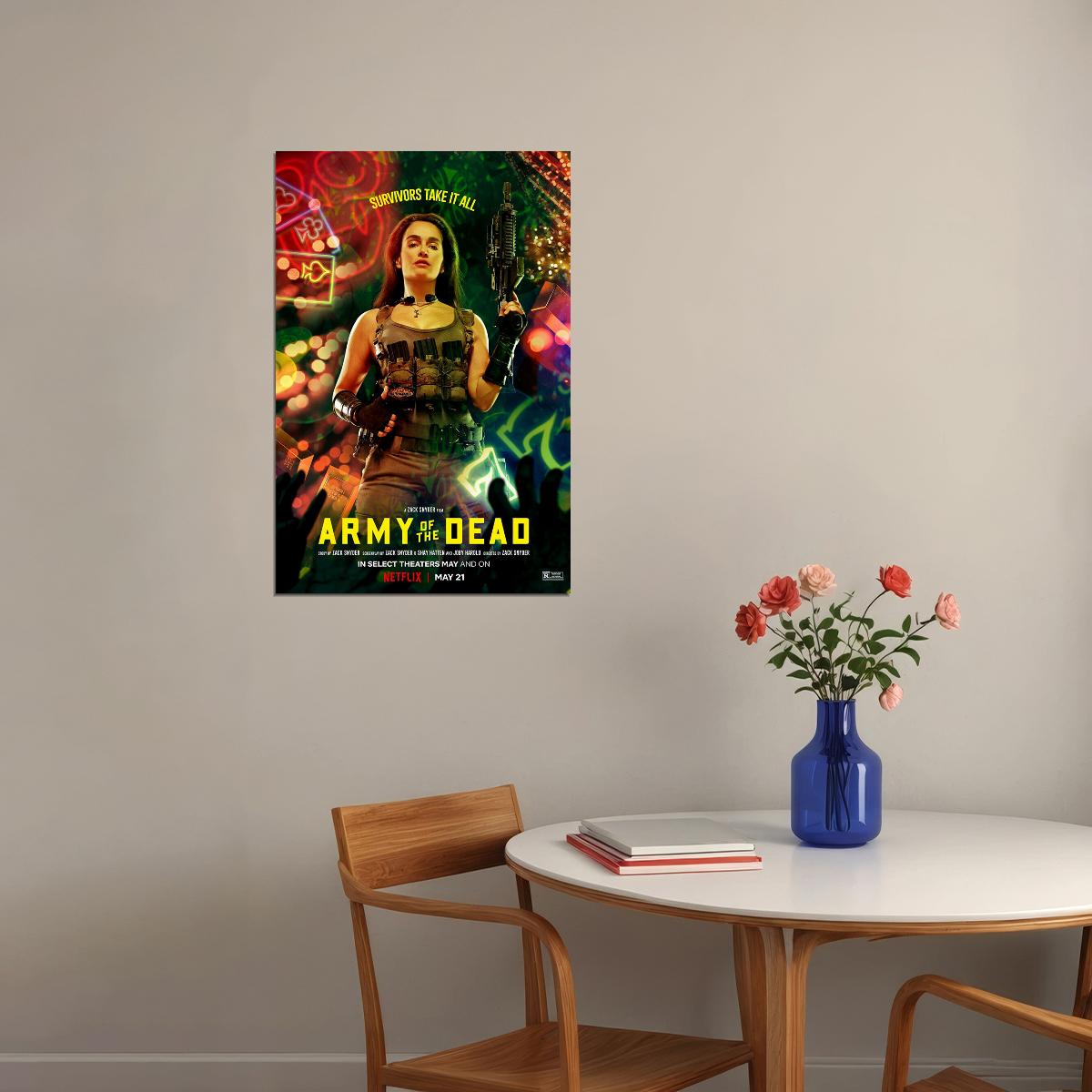 Army Of The Dead Movie 2021 Crime Horror Adventure Poster Wall Art Print Home Wall Decor - xonomax