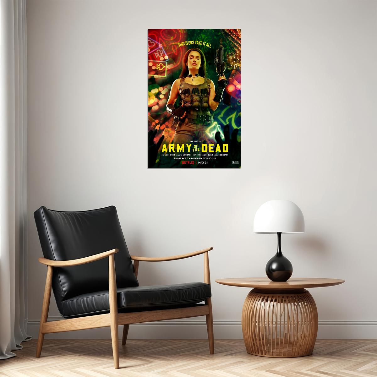 Army Of The Dead Movie 2021 Crime Horror Adventure Poster Wall Art Print Home Wall Decor - xonomax