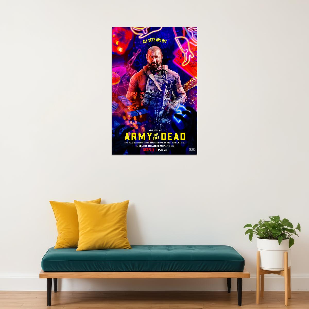 Army Of The Dead Movie 2021 Excitement Action Poster Wall Art Print Home Wall Decor - xonomax