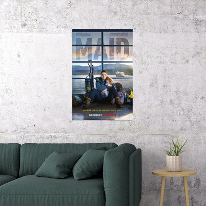 Maid Movie 2021 Drama Thriller Poster Wall Art Print Home Wall Decor - xonomax