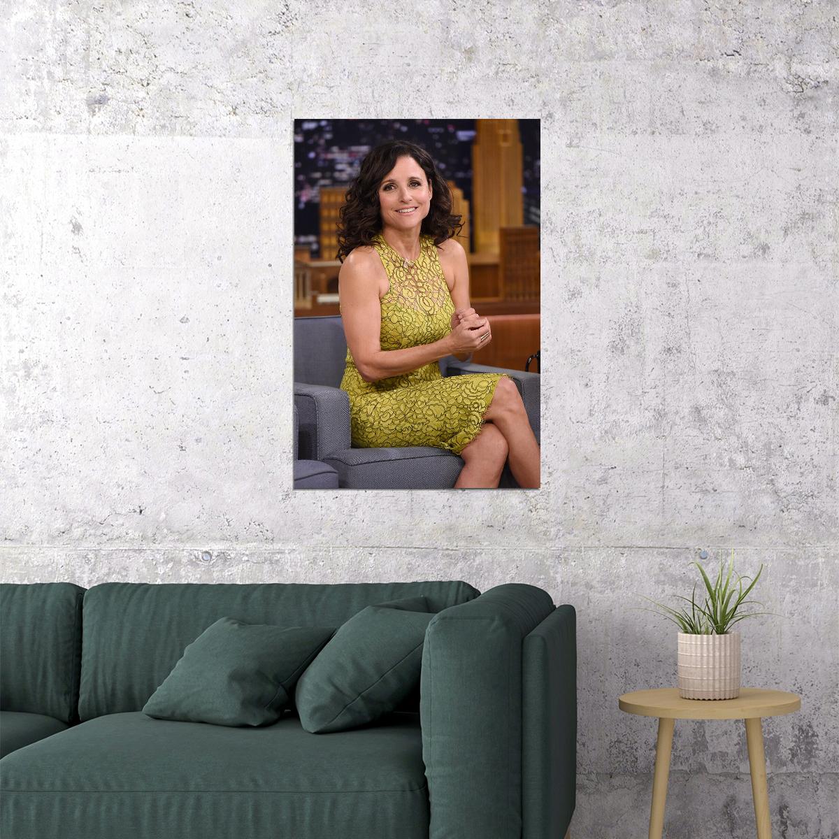 Julia Louis Dreyfus Celebrity Actress Comedian Poster Wall Art Print Home Wall Decor - xonomax