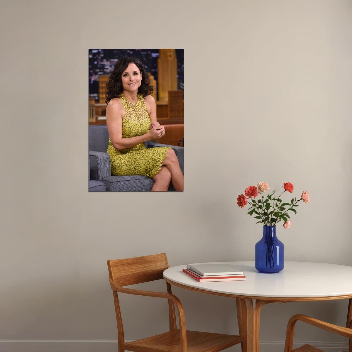 Julia Louis Dreyfus Celebrity Actress Comedian Poster Wall Art Print Home Wall Decor - xonomax