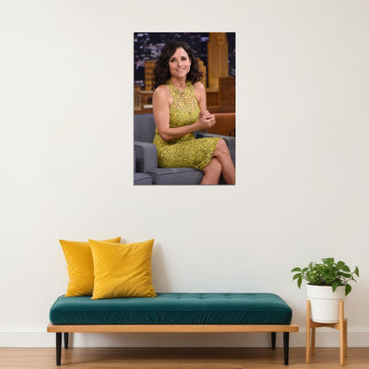 Julia Louis Dreyfus Celebrity Actress Comedian Poster Wall Art Print Home Wall Decor - xonomax