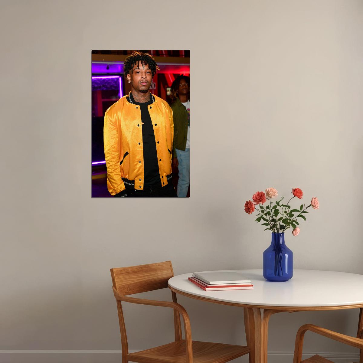 21 Savage Celebrity Singer Rap Music Poster Wall Art Print Home Wall Decor - xonomax