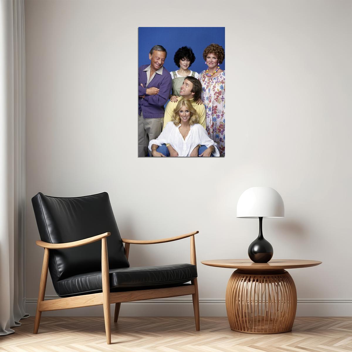Thress Company 80's 90's Sitcom Tv Series Poster Wall Art Print Home Wall Decor - xonomax