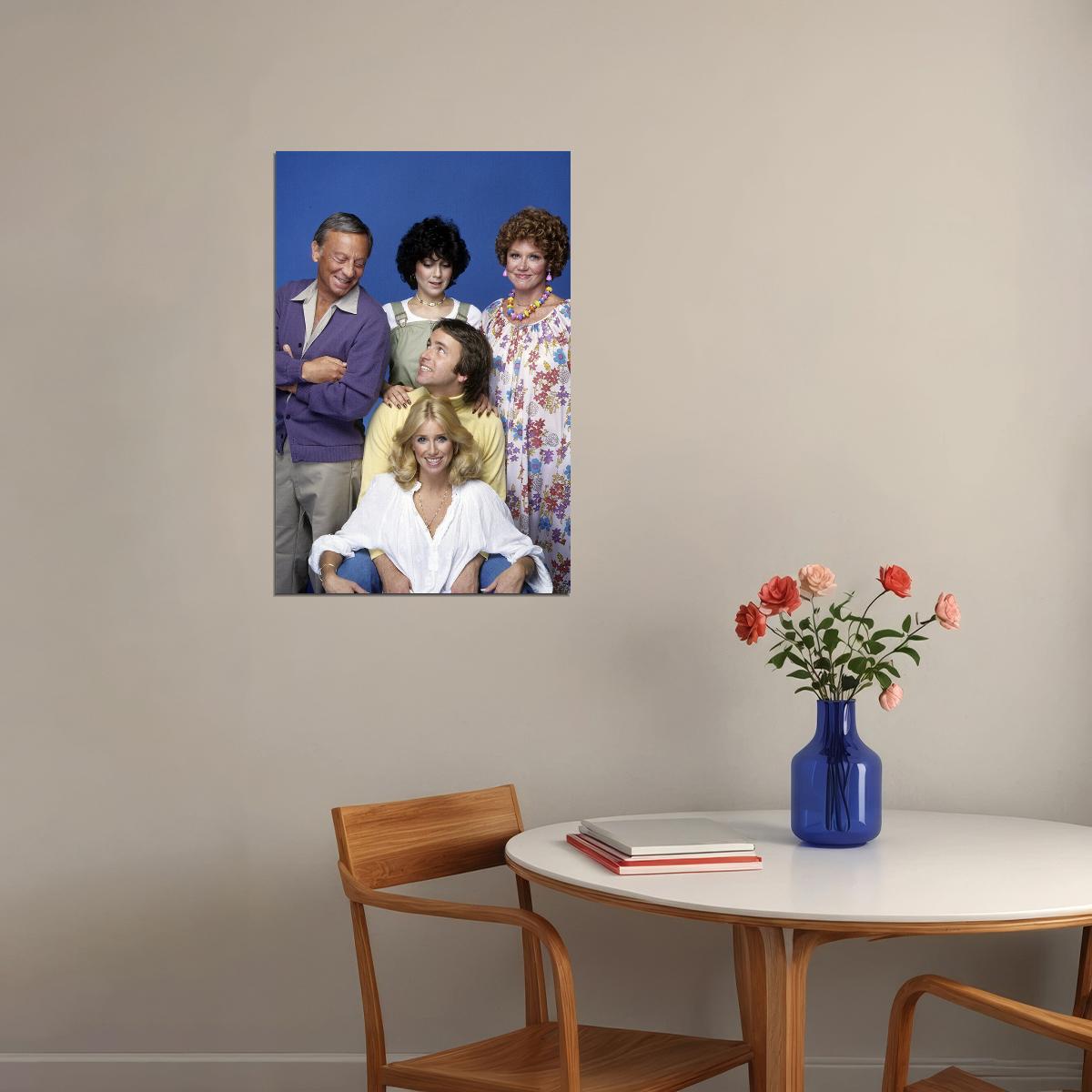 Thress Company 80's 90's Sitcom Tv Series Poster Wall Art Print Home Wall Decor - xonomax