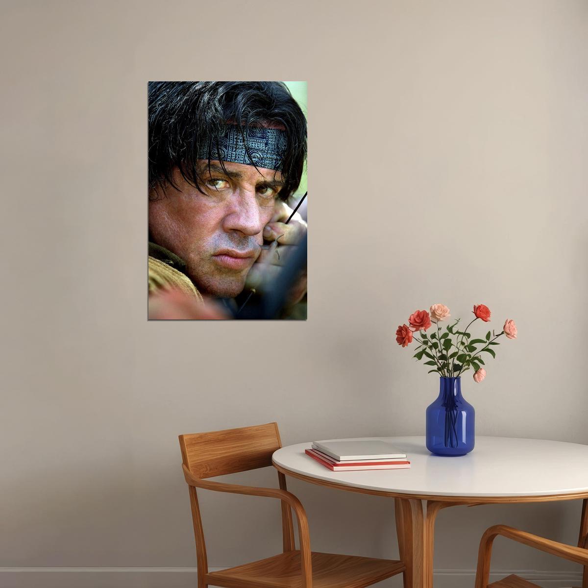 Sylvester Stallone Rambo Action War Movie Poster Wall Art Print Home Wall Decor - xonomax