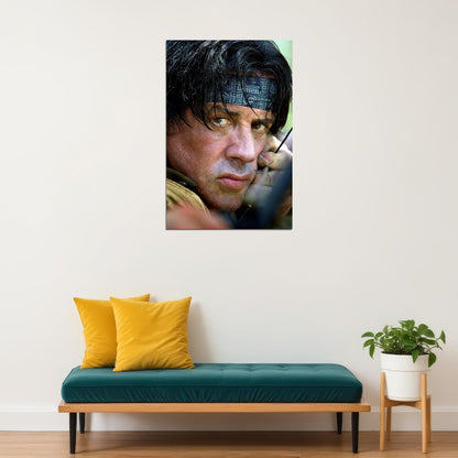 Sylvester Stallone Rambo Action War Movie Poster Wall Art Print Home Wall Decor - xonomax