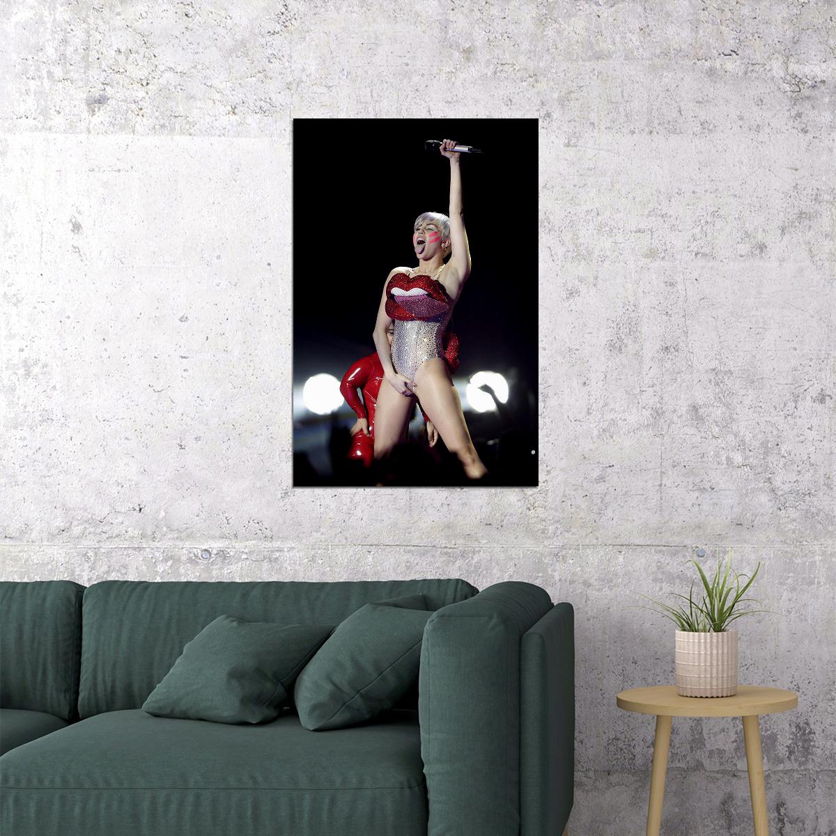 Miley Cyrus Singer Concerts Cinema Actor Star Poster Wall Art Print Home Wall Decor - xonomax