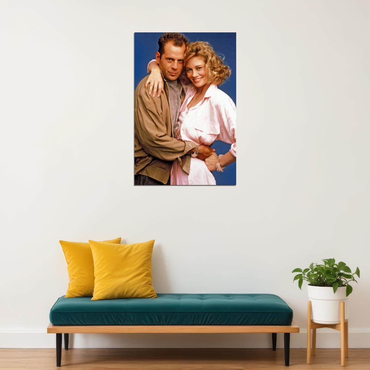 Bruce Willis Cybill Shepherd Show 80s 90s Actor Dec Poster Wall Art Print Home Wall Decor - xonomax