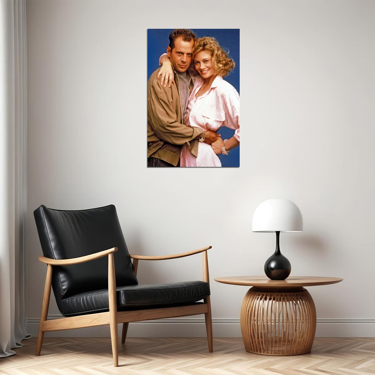 Bruce Willis Cybill Shepherd Show 80s 90s Actor Dec Poster Wall Art Print Home Wall Decor - xonomax