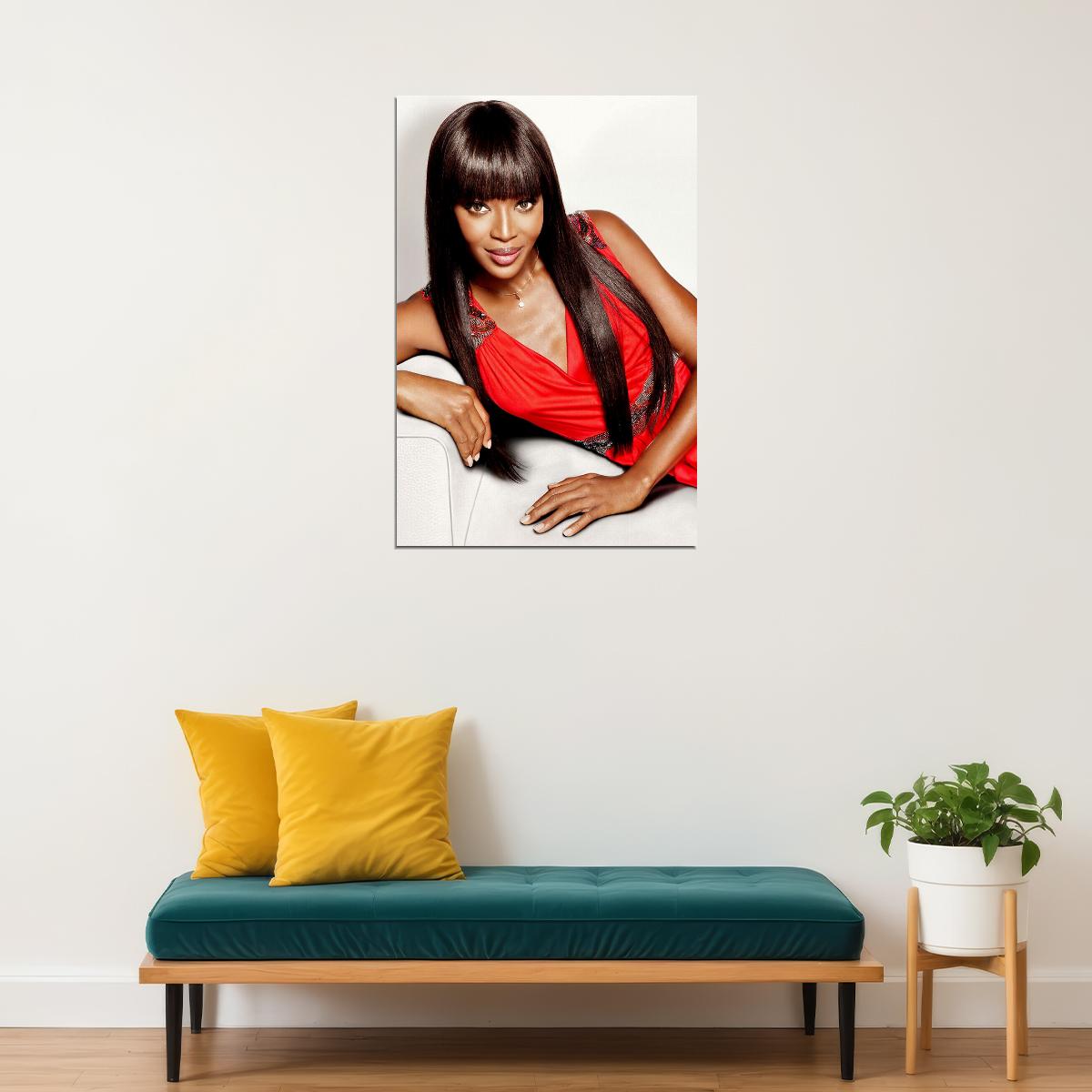 Naomi Campbell British Model Actor Actress Poster Wall Art Print Home Wall Decor - xonomax