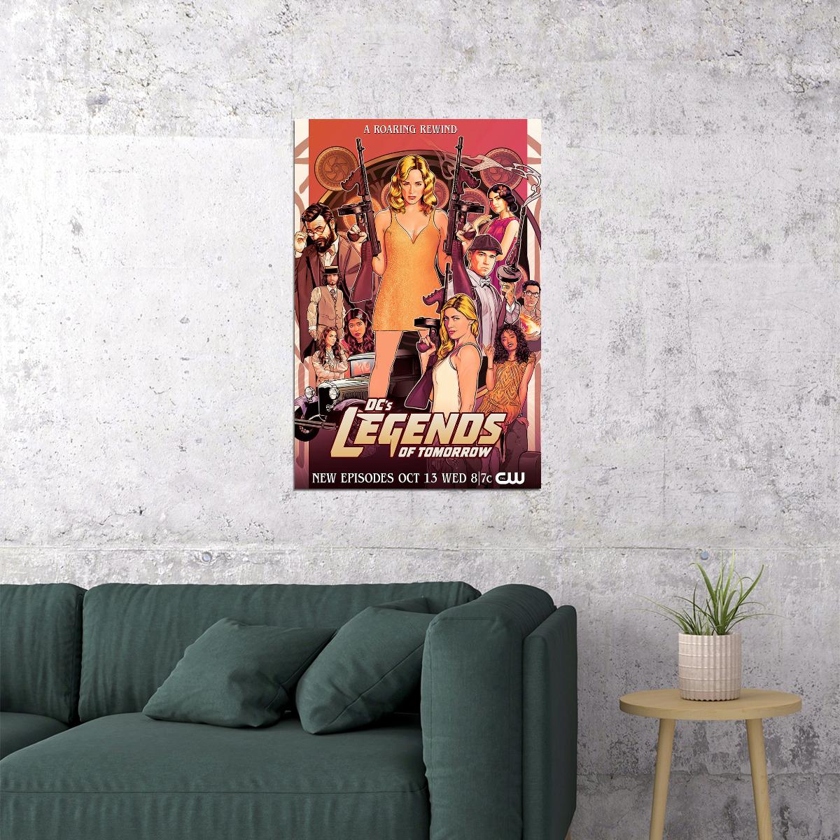 Legends Of Tomorrow Movie Drama Heroes Adventure Poster Wall Art Print Home Wall Decor - xonomax