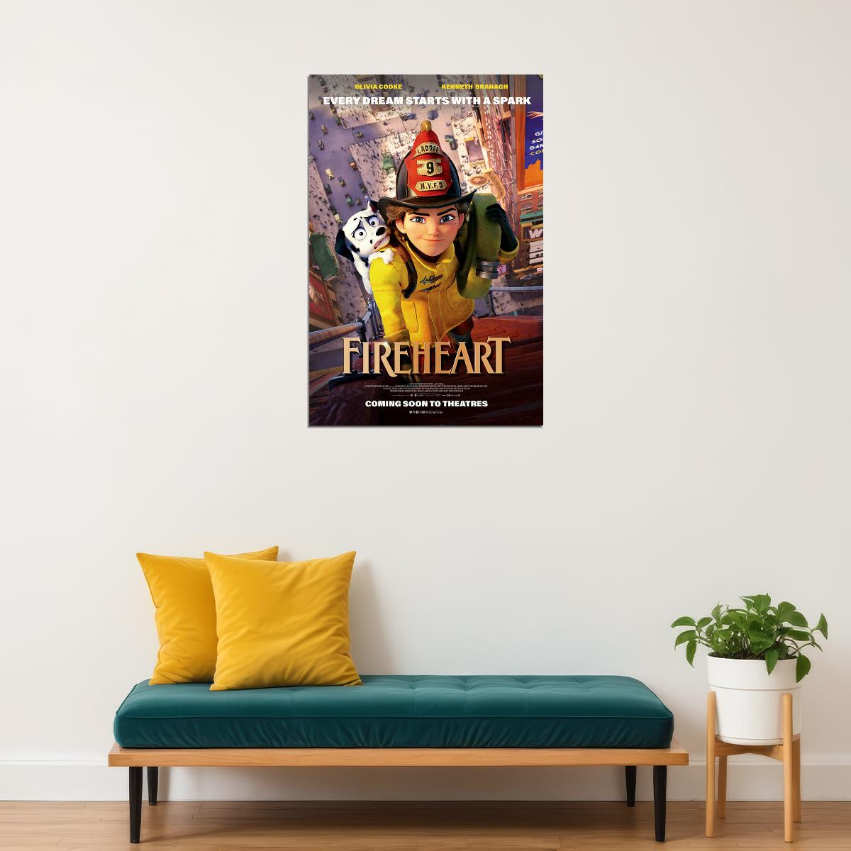 Fireheart Movie Animation Action Comedy Poster Wall Art Print Home Wall Decor - xonomax