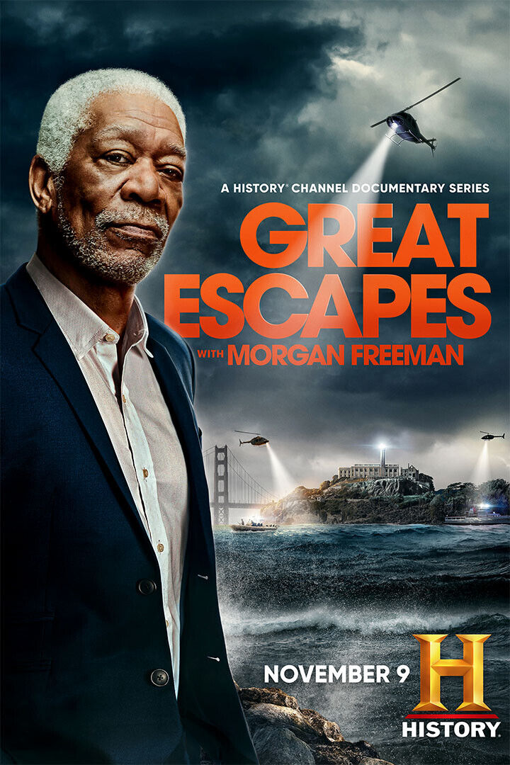 Great Escapes With Morgan Freeman Movie Poster Wall Art Print Home Wall Decor - xonomax