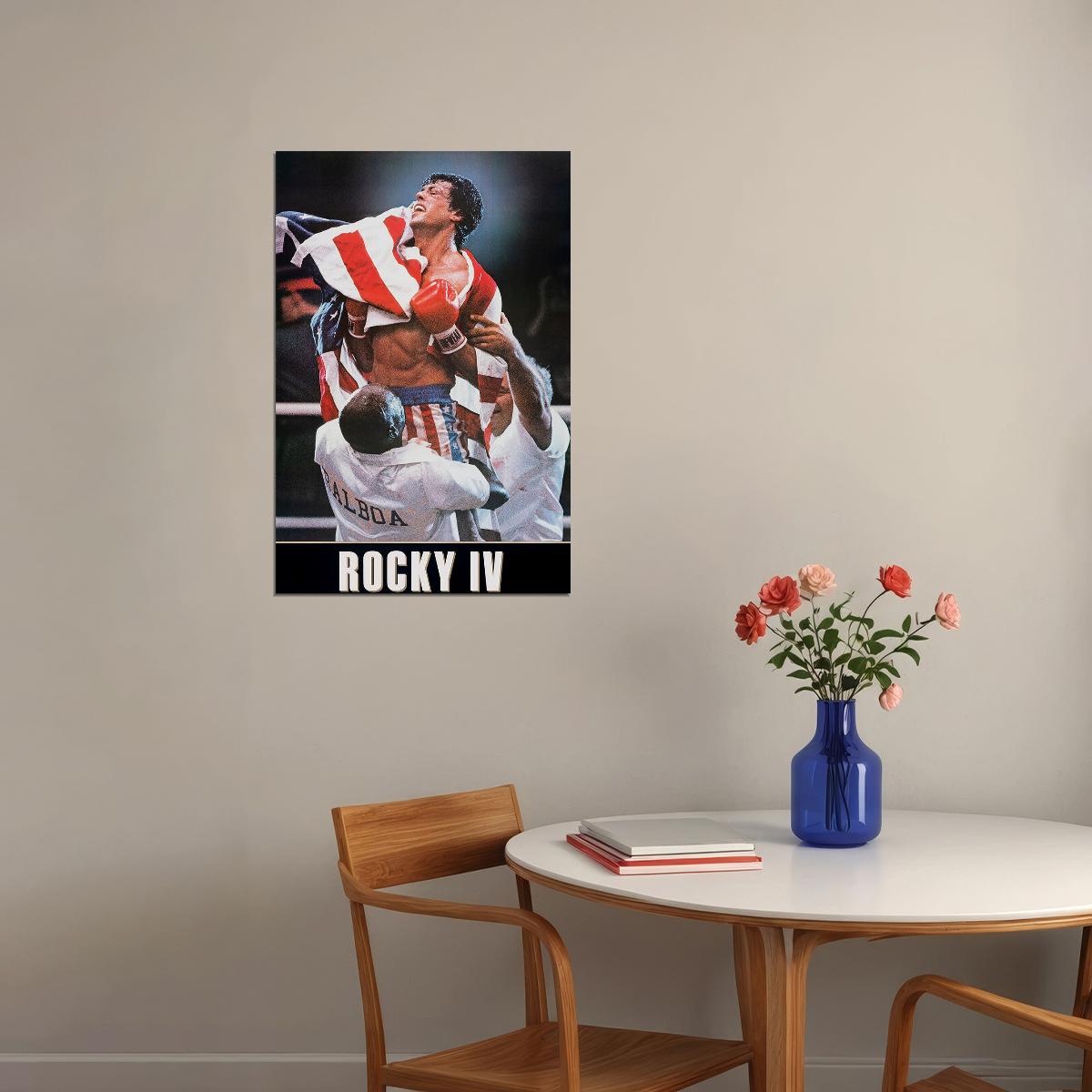 Rocky 4 Movie Drama Sport Adventure Poster Wall Art Print Home Wall Decor - xonomax